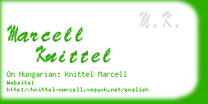 marcell knittel business card